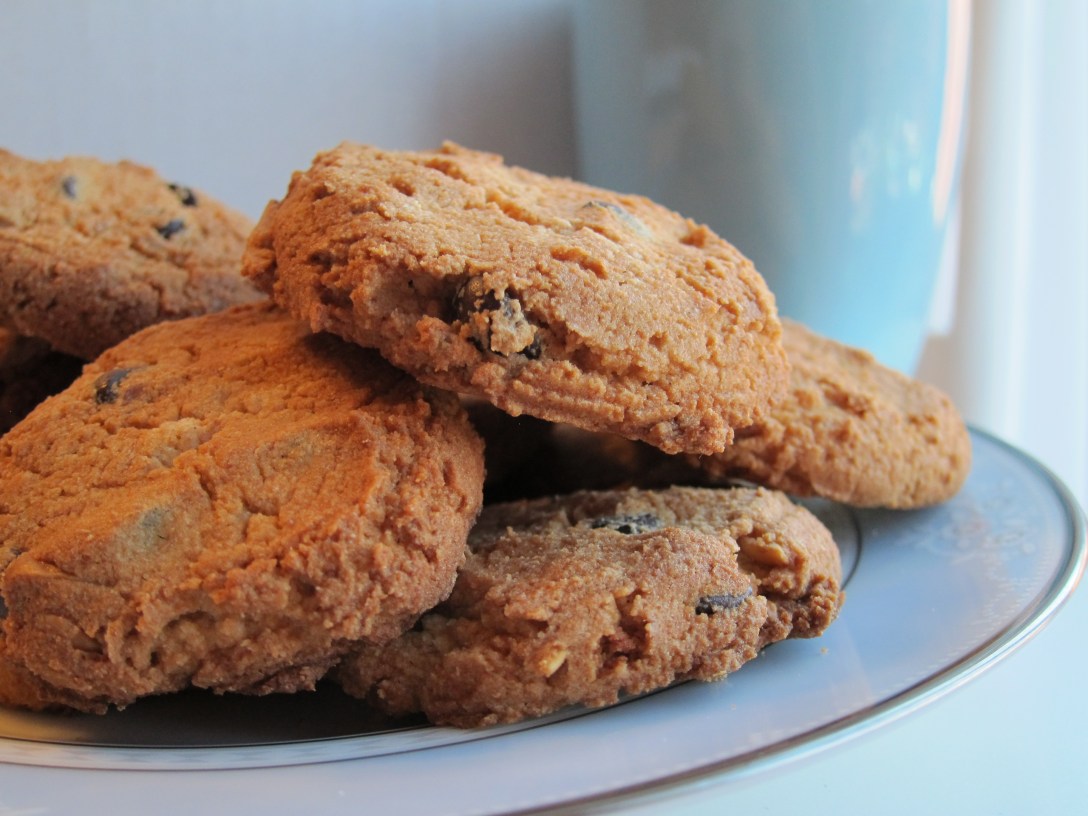 vegan, plant-based gluten free chocolate chip cookies